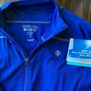 Unworn Coolibar zip-up swim sunshirt/water jacket